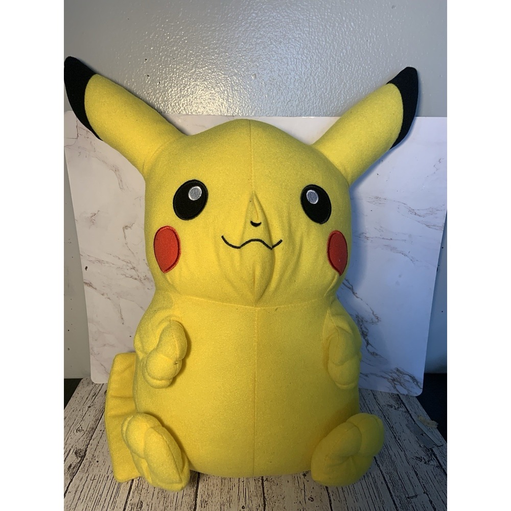 Pokemon Pikachu Jumbo Soft 16" Plush Game‎ Toy Factory 2020 Stuffed